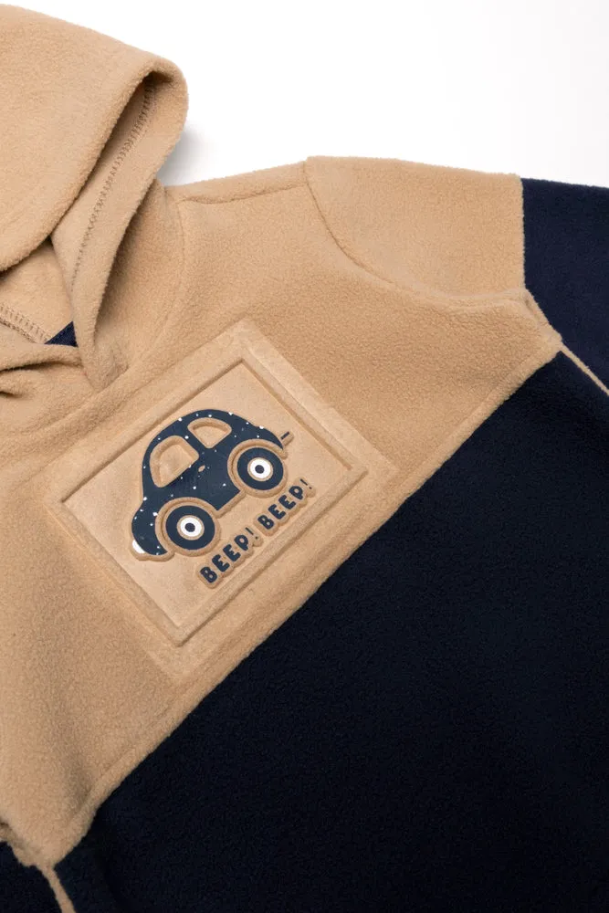 Car Colour Block Tracktop Navy And Natural sold by Ackermas product image thumbnail 2