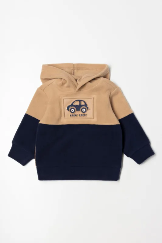 Car Colour Block Tracktop Navy And Natural sold by Ackermas