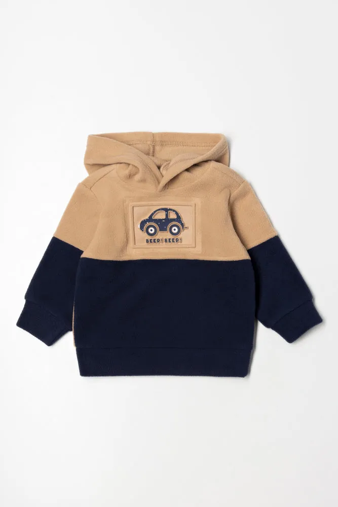 Car Colour Block Tracktop Navy And Natural sold by Ackermas