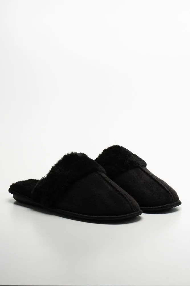 Seam Slipper Black sold by Ackermas