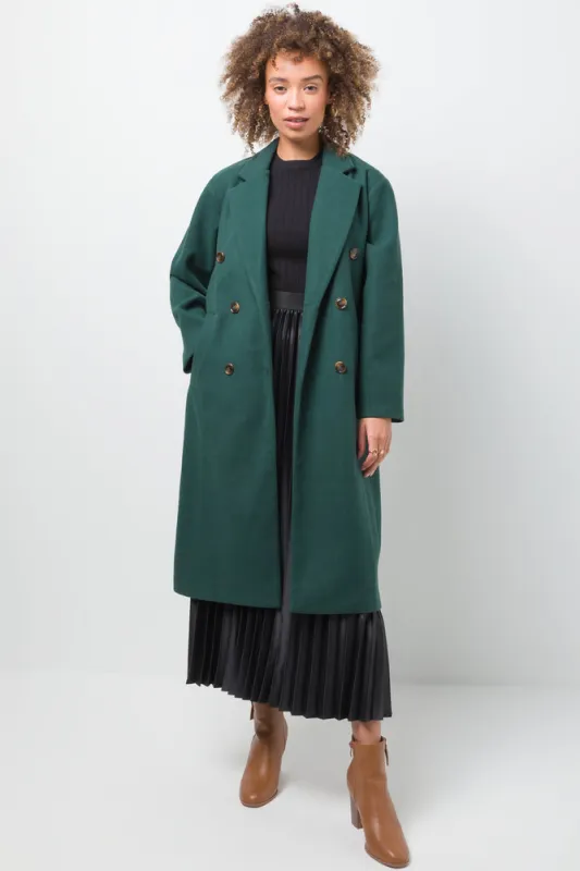 Double Breasted Coat Green sold by Ackermas