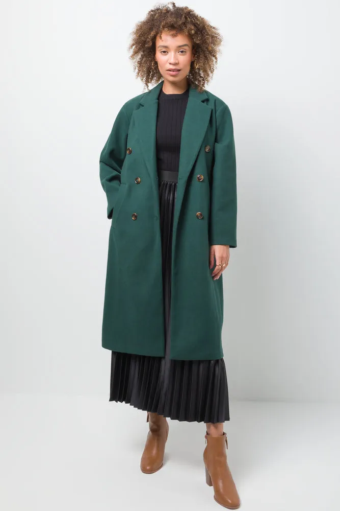 Double Breasted Coat Green sold by Ackermas