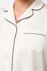 Short Sleeve Button Through Pyjamas Natural sold by Ackermas