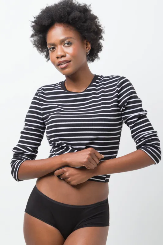 3 Pack Bamboo Cotton Boyleg Black sold by Ackermas