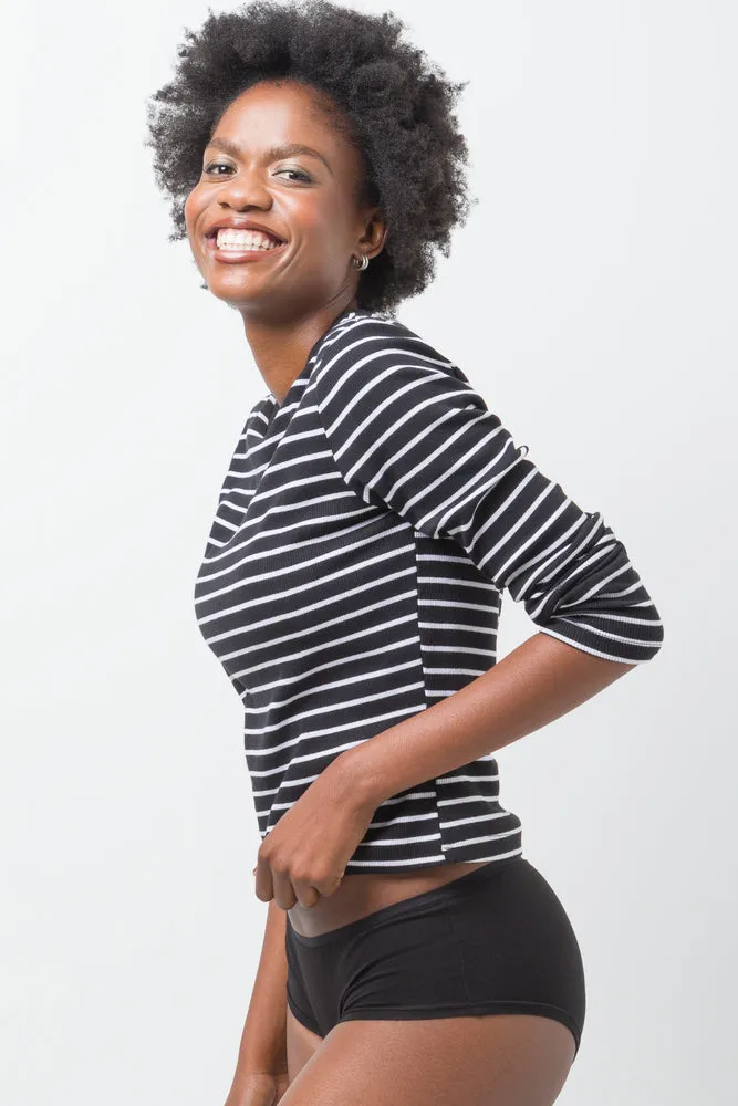 3 Pack Bamboo Cotton Boyleg Black sold by Ackermas product image thumbnail 3