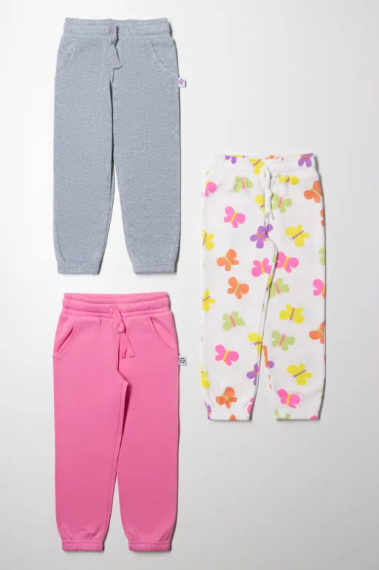3 Pack Trackpants Pink, Grey And White sold by Ackermas