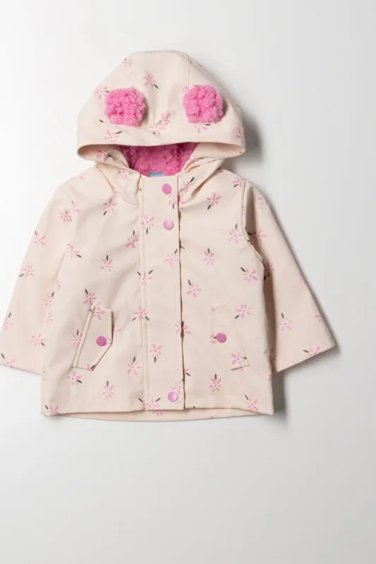 Hooded Raincoat Pink sold by Ackermas