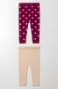 2 Pack Cable Leggings Red And Natural sold by Ackermas