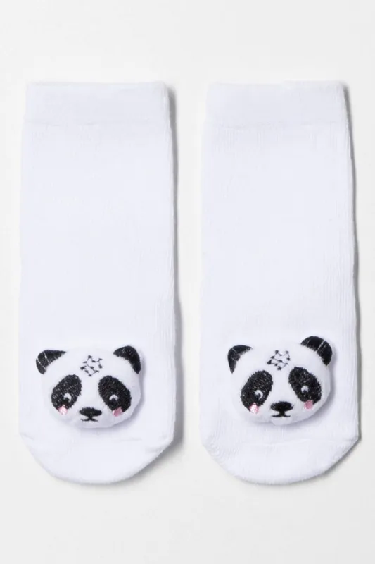 Panda Socks White sold by Ackermas