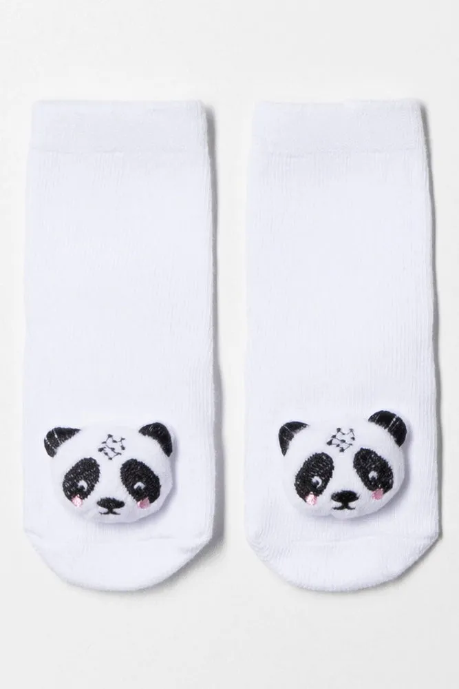 Panda Socks White sold by Ackermas