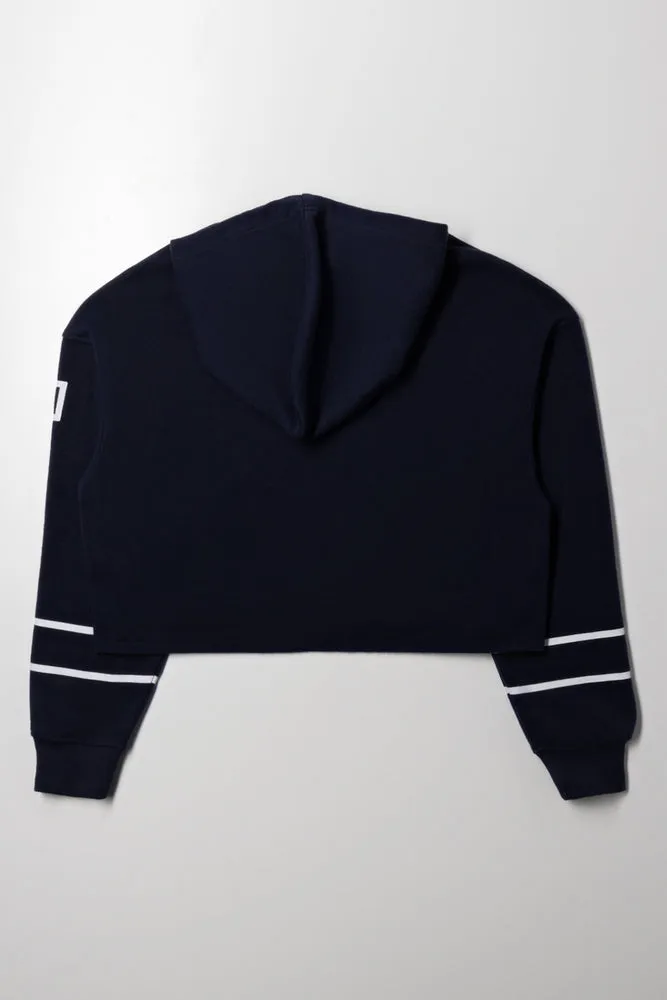Cropped Hoodie Navy sold by Ackermas product image thumbnail 3