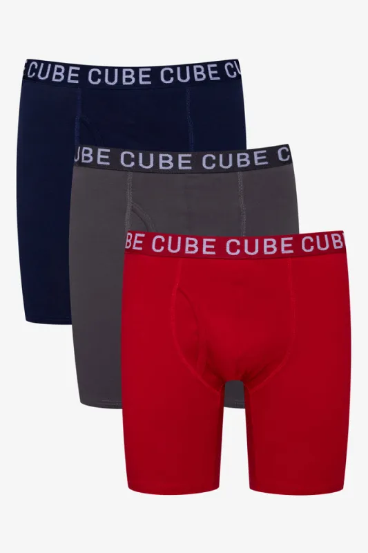 3 Pack Knit Boxer Black, Grey And Red sold by Ackermas