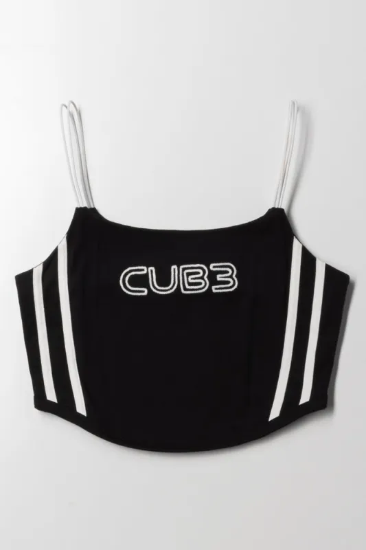 Stripe Crop Top Black sold by Ackermas