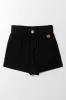 Pull On Denim Shorts Black sold by Ackermas