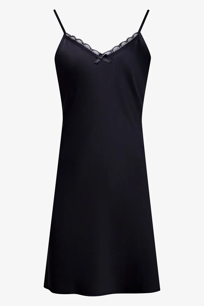 2 Pack Satin Chemise Black sold by Ackermas product image thumbnail 3