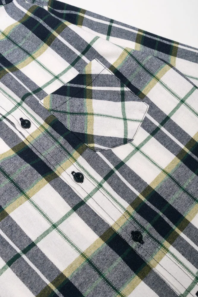 Check Shirt Green And Navy sold by Ackermas product image thumbnail 2