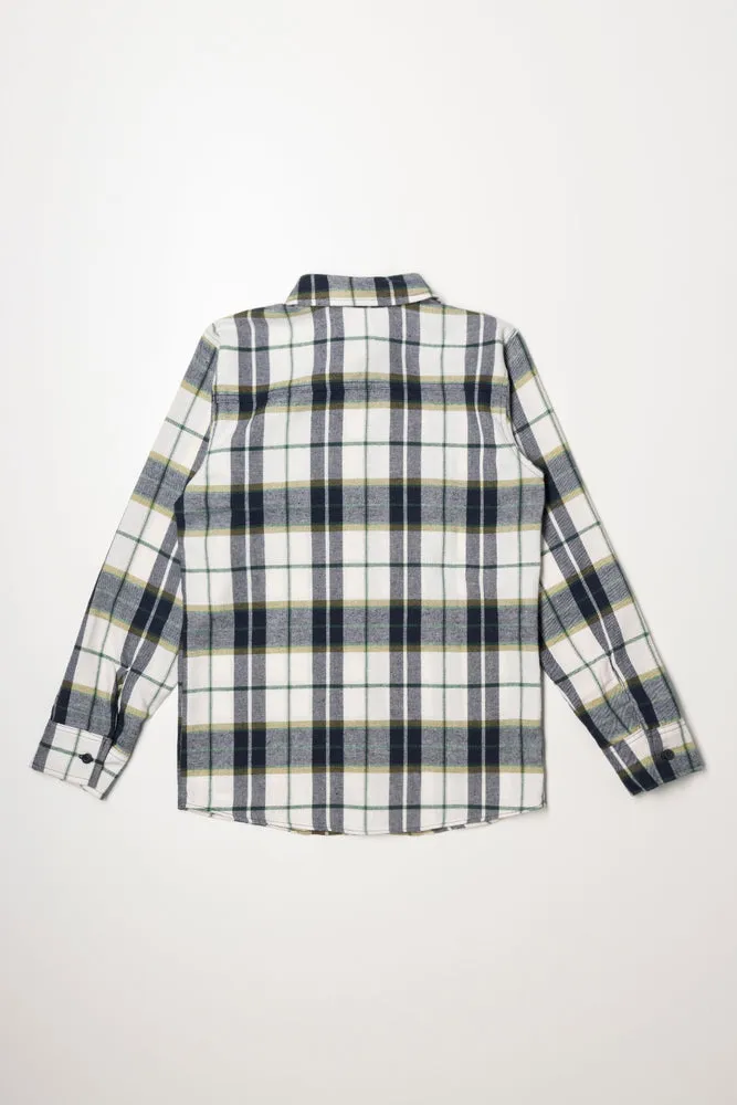 Check Shirt Green And Navy sold by Ackermas product image thumbnail 3