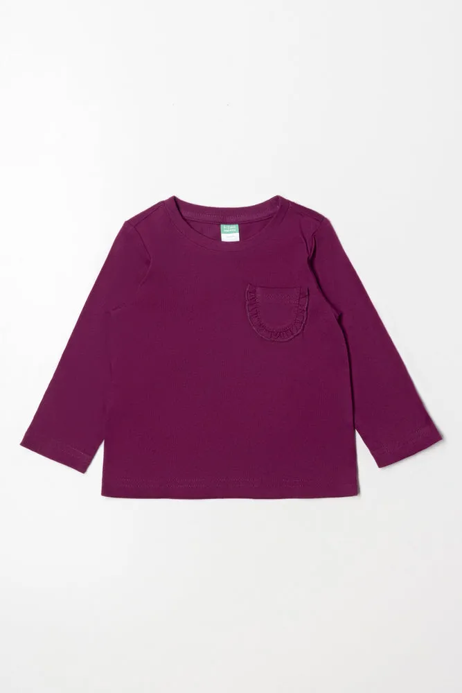 Long Sleeve T-Shirt Burgundy sold by Ackermas