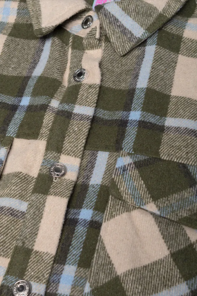 Check Long Sleeve Shirt Green sold by Ackermas product image thumbnail 2