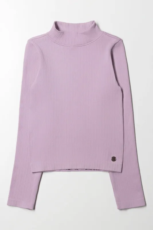 High Neck Seamless Top Lilac sold by Ackermas