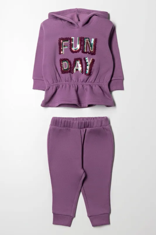 Hooded Tracksuit Purple sold by Ackermas