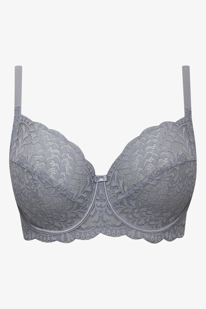 2 Pack Lace Non Padded Underwire Bras Blue And Grey sold by Ackermas product image thumbnail 2
