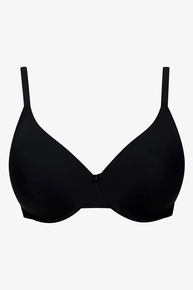 Plus Size 2 Pack T-Shirt Bras Black And Natural sold by Ackermas product image thumbnail 3