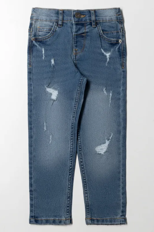 Skinny Denim Jeans Blue sold by Ackermas