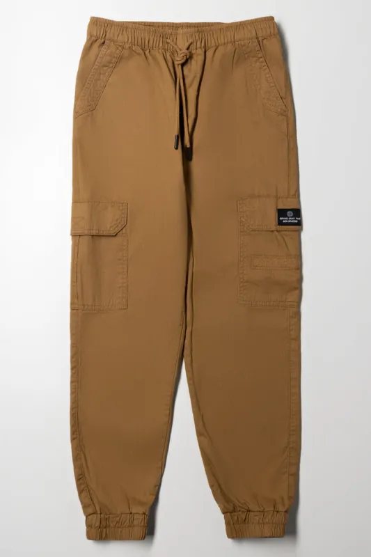 Cargo Jogger Pants Brown sold by Ackermas