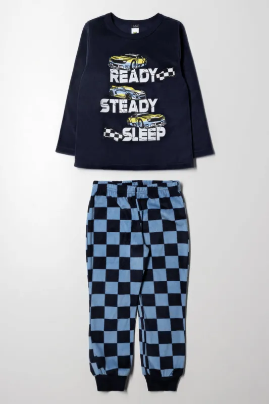 Racing Car Long Sleeve Pyjamas Navy sold by Ackermas