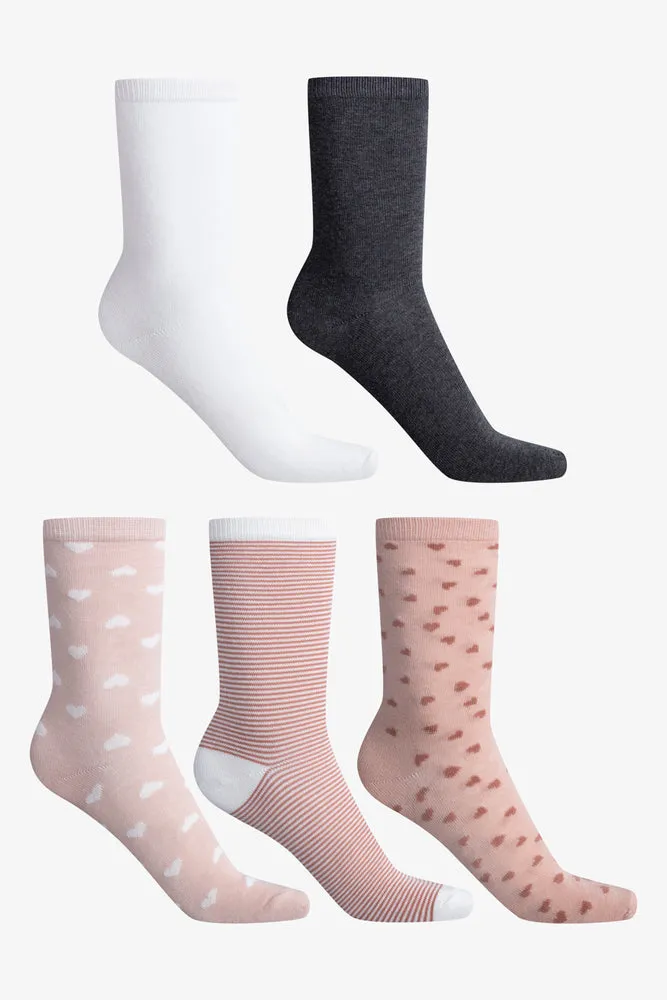 5 Pack Socks Cream, Natural And Black sold by Ackermas