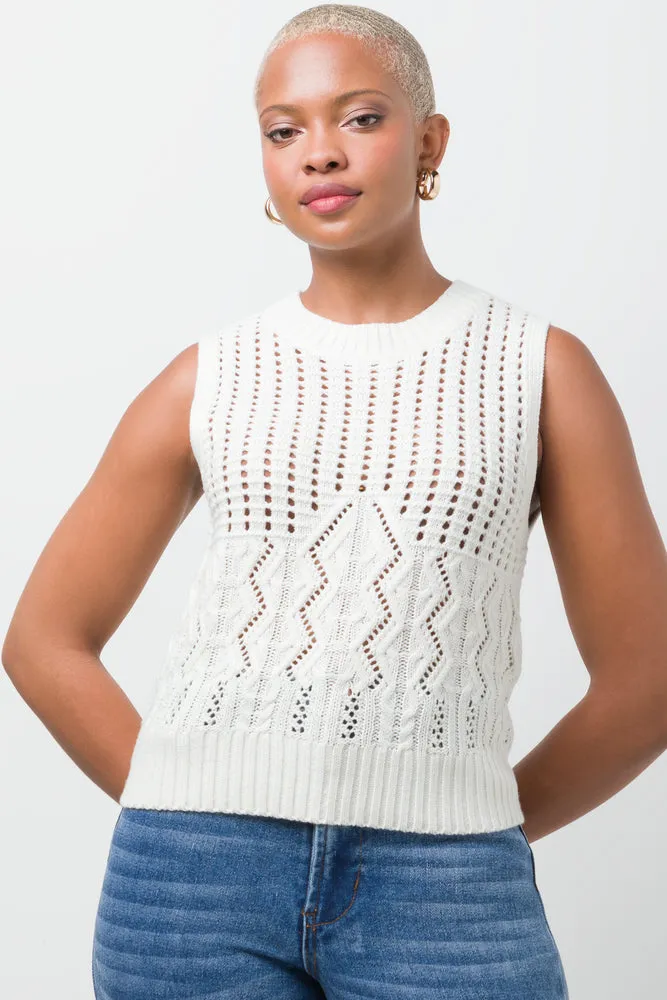 Sleeveless Jersey Cream sold by Ackermas