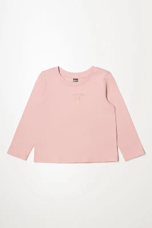 Long Sleeve T-Shirt Pink sold by Ackermas