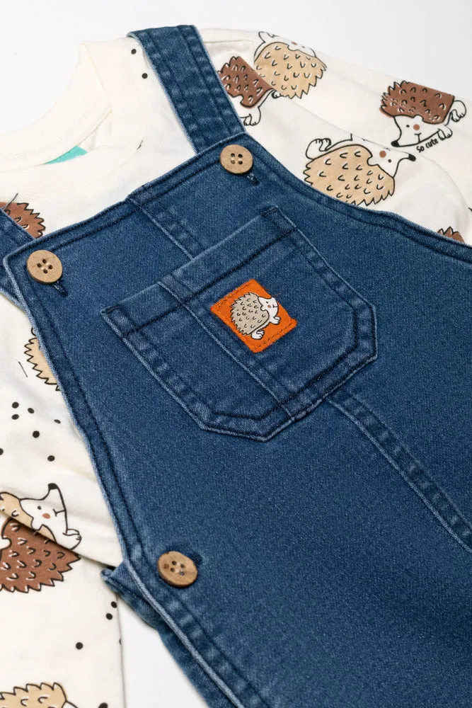Denim Dungaree Hedgehog Set Blue sold by Ackermas product image thumbnail 2