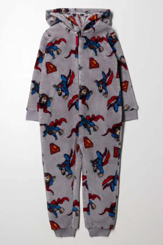 Superman Onesie Grey sold by Ackermas