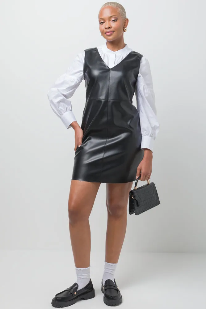 Pinafore Dress Black sold by Ackermas