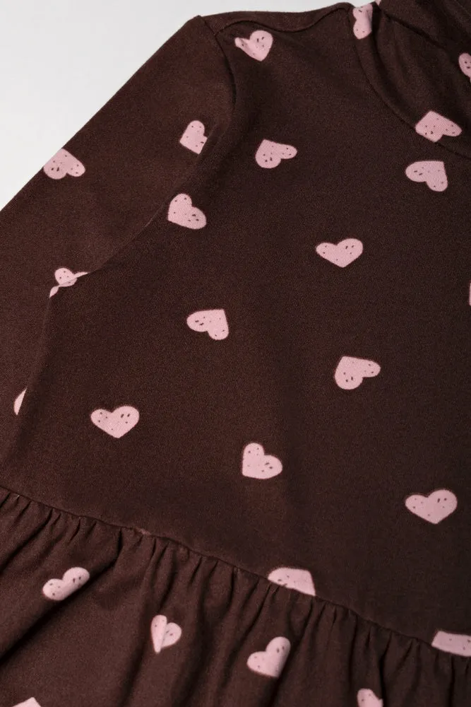 2 Pack Cherry Poloneck Dress Pink And Brown sold by Ackermas product image thumbnail 2