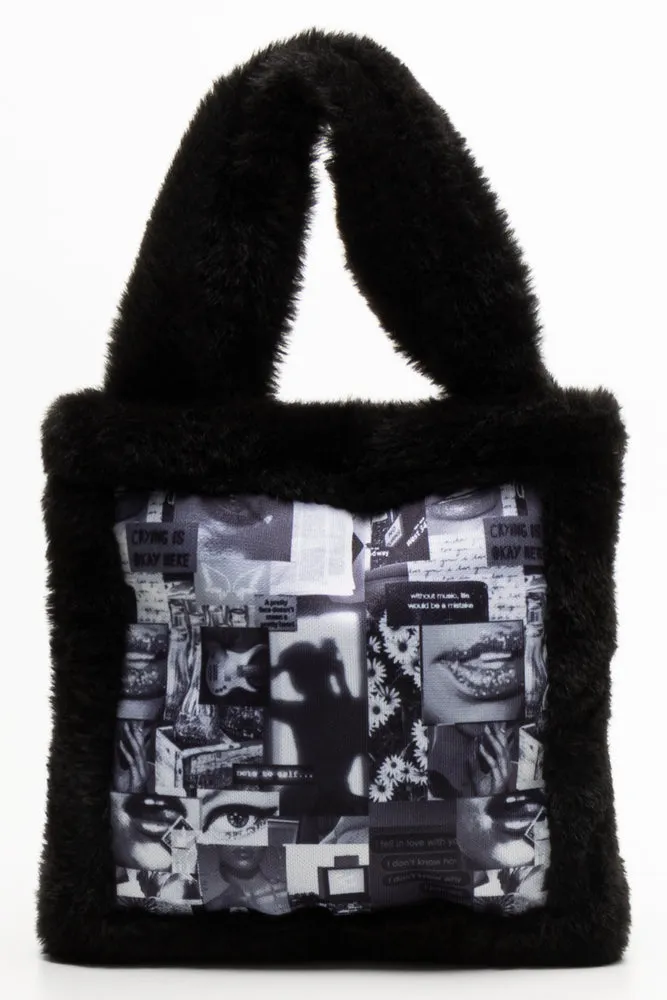 Fur Handbag Black sold by Ackermas product image thumbnail 3