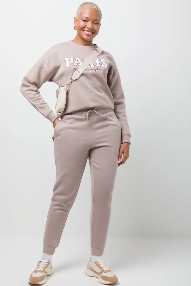 Fleece Jogger Natural sold by Ackermas