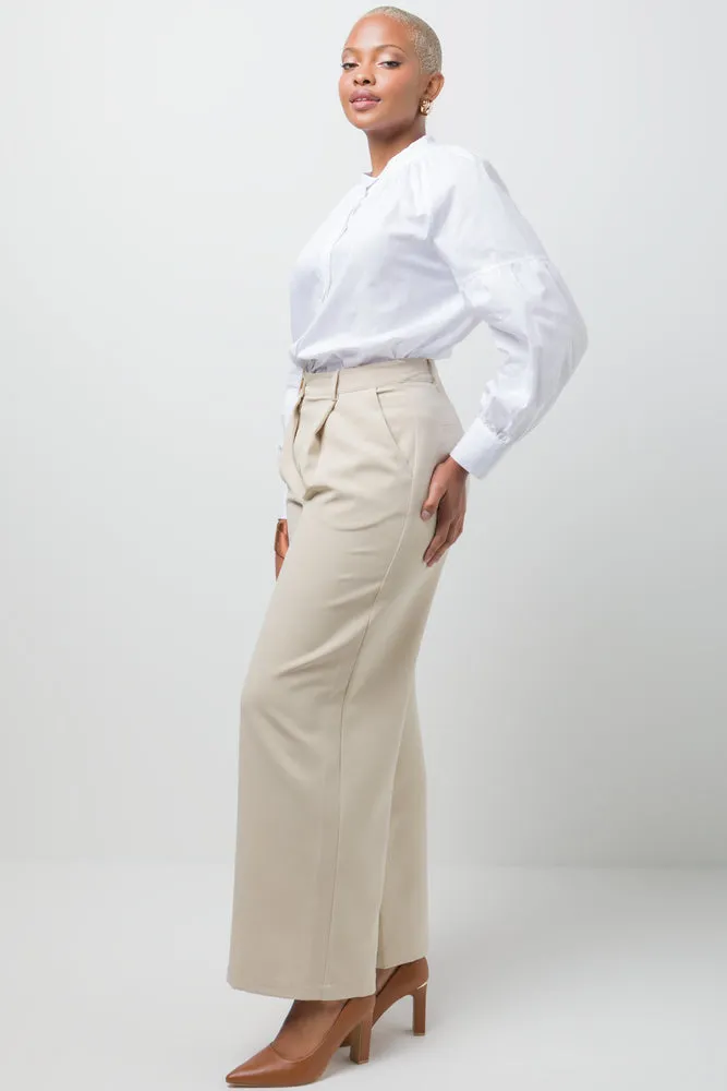 Wide Leg Pants Natural sold by Ackermas product image thumbnail 3