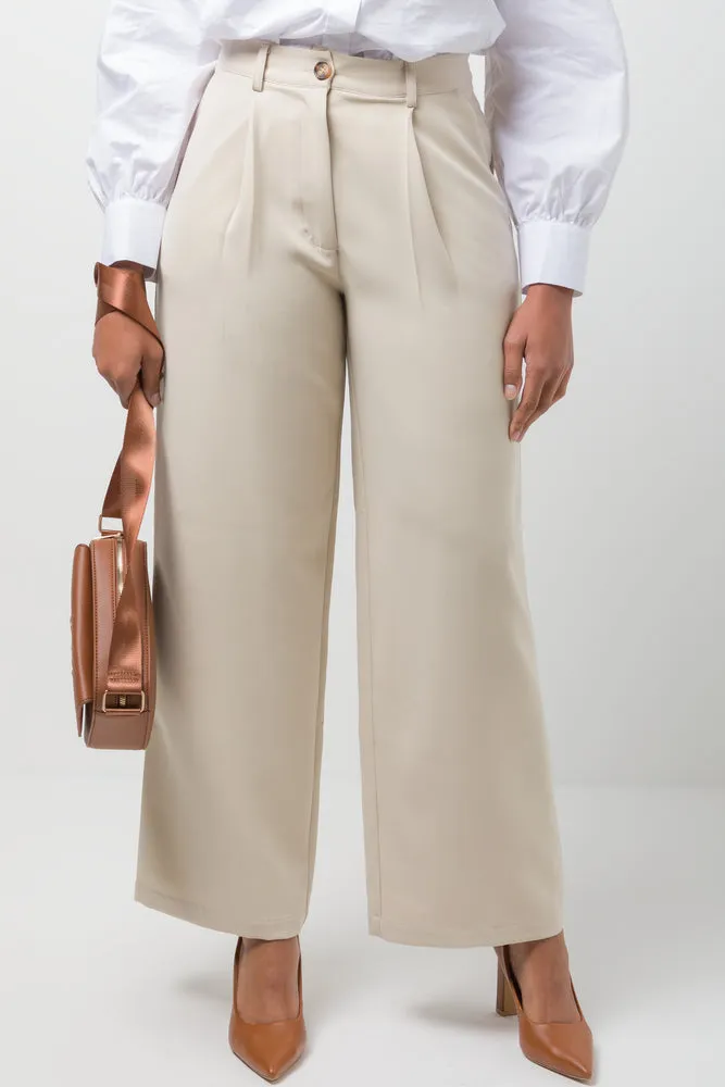 Wide Leg Pants Natural sold by Ackermas product image thumbnail 2