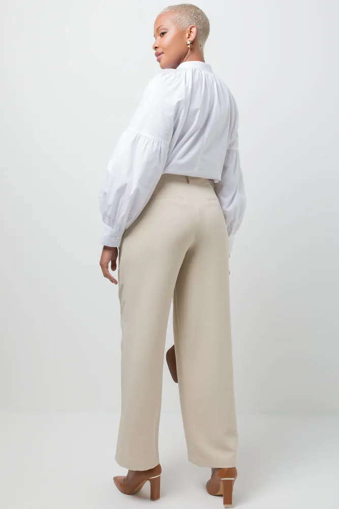 Wide Leg Pants Natural sold by Ackermas product image thumbnail 4