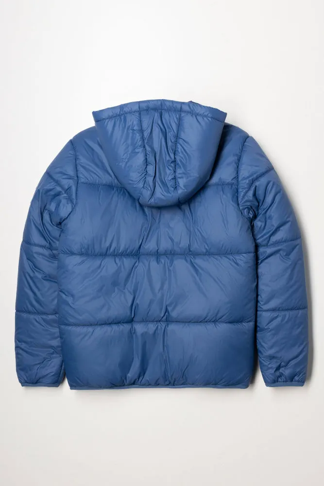 Hooded Puffer Jacket Blue sold by Ackermas product image thumbnail 3