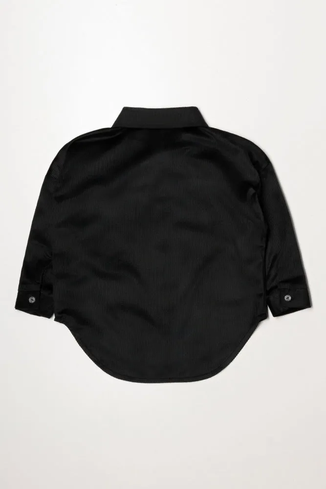 Corduroy Shirt Black sold by Ackermas product image thumbnail 3