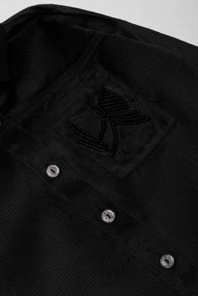 Corduroy Shirt Black sold by Ackermas product image thumbnail 2