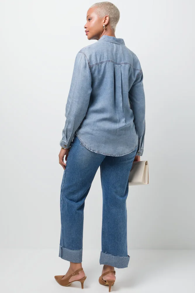 Denim Shirt Blue sold by Ackermas product image thumbnail 3