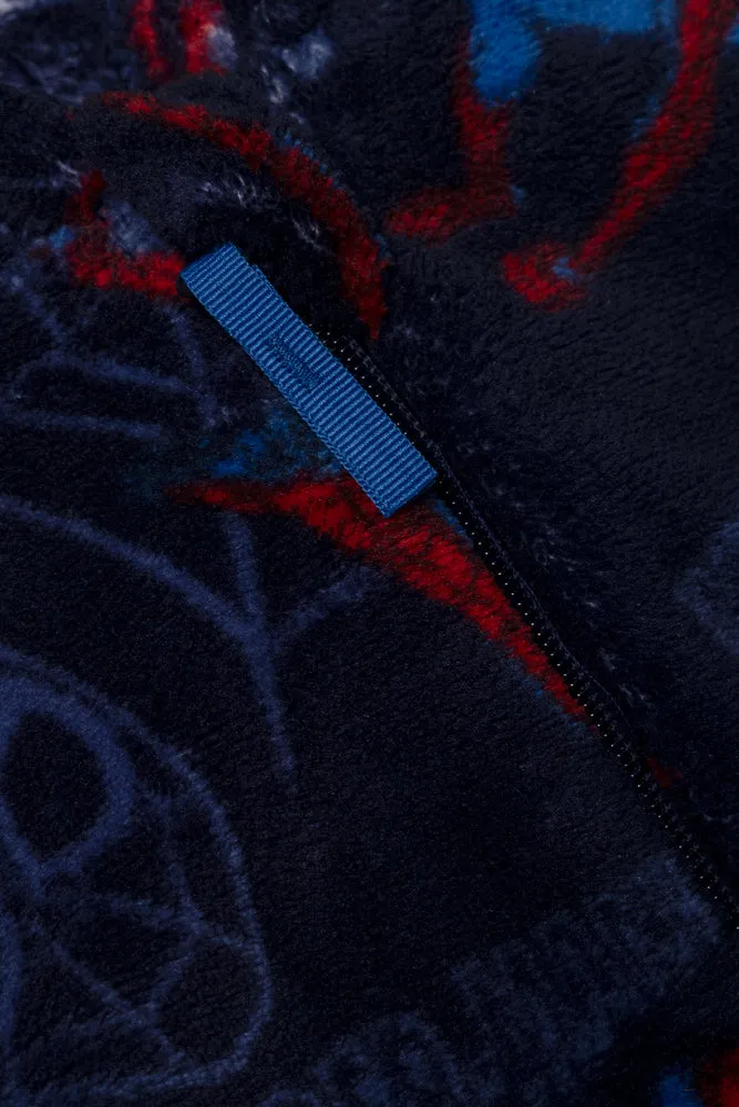 Spider-Man Fleece Onesie Navy sold by Ackermas product image thumbnail 2