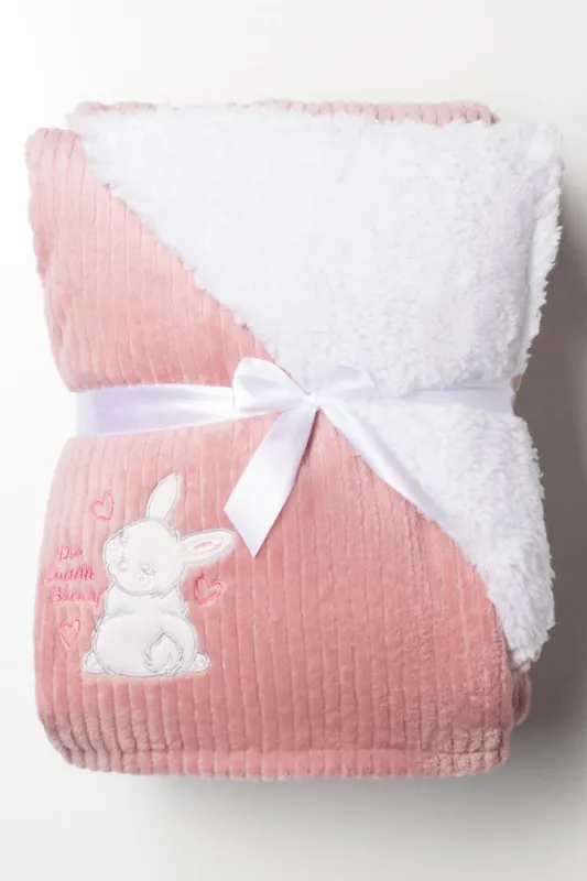 Blanket Pink And White sold by Ackermas