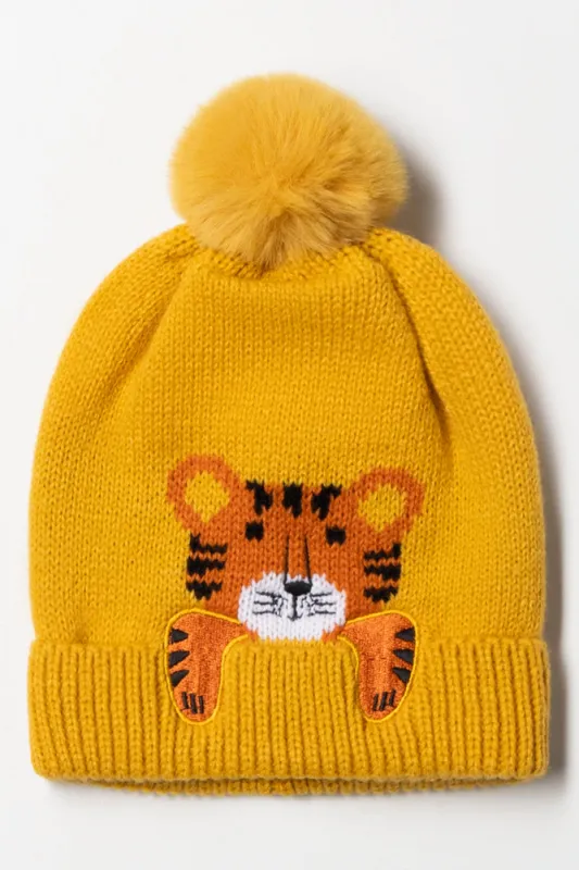 Tiger Beanie Yellow sold by Ackermas