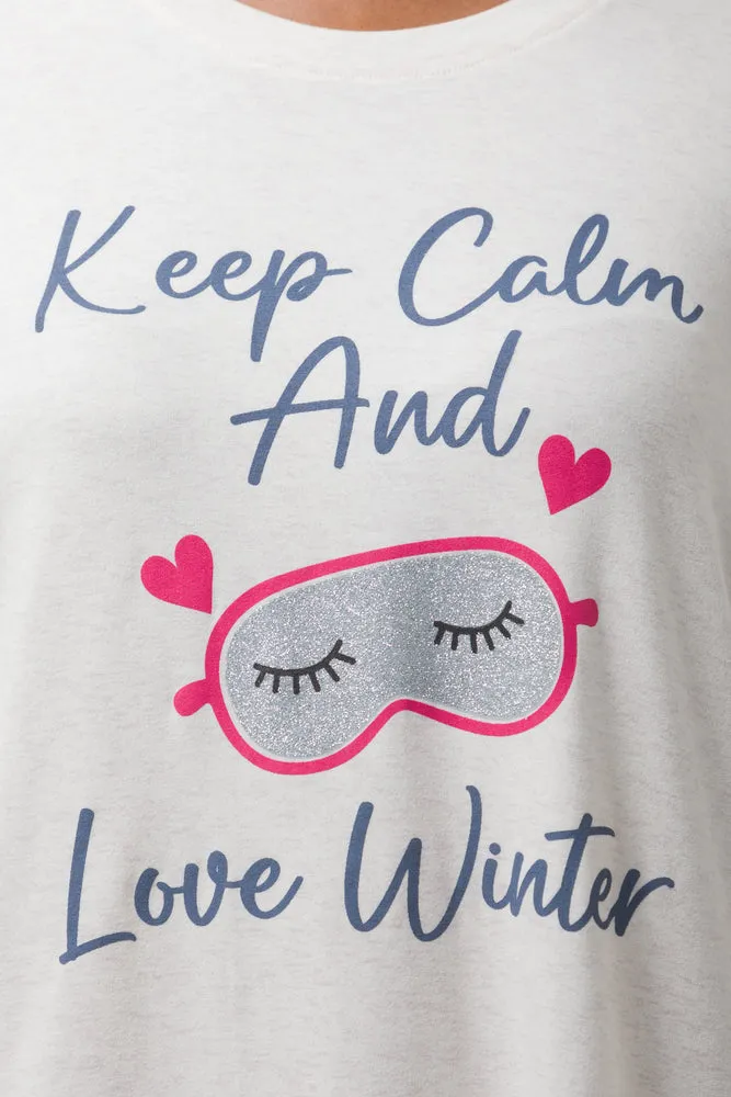 Long Sleeve Sleepshirt Cream sold by Ackermas product image thumbnail 4